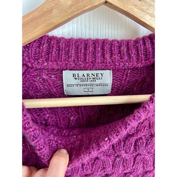 Vintage Blarney Woolen Mills 100% Wool Irish Crewneck Sweater Size Small - Picture 3 of 6